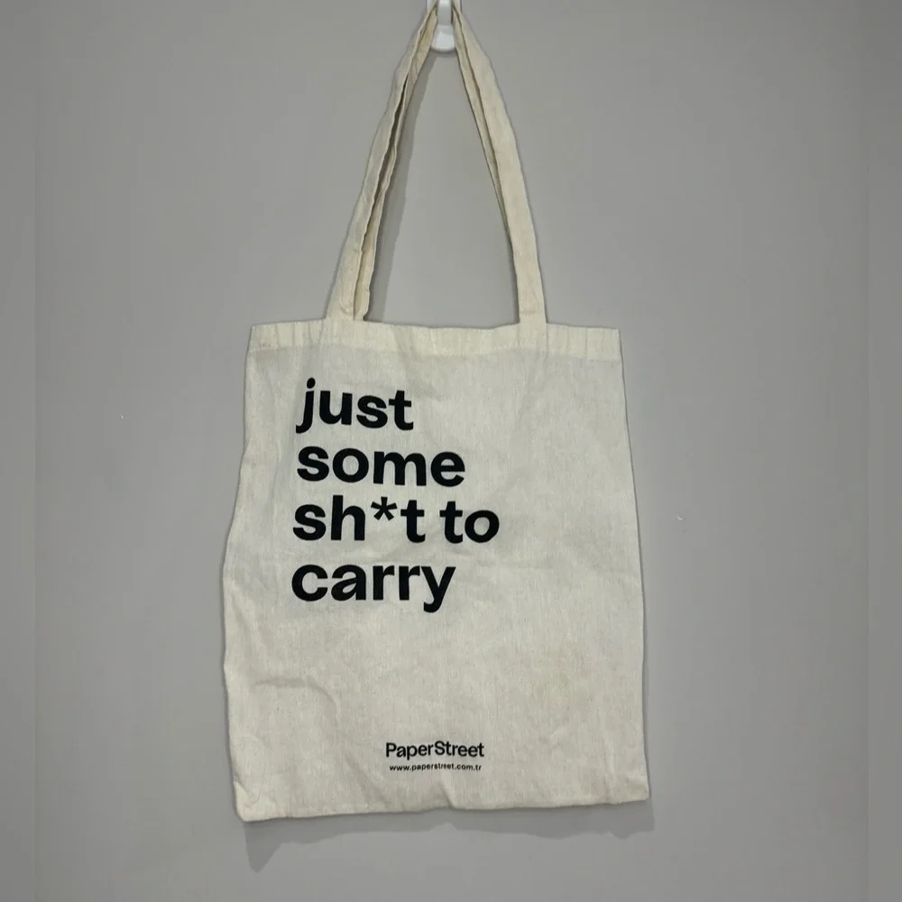 Just some sh*t to carry graphic fun tote bag - Picture 1 of 6